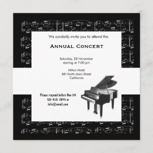 Invitation Musique de concert