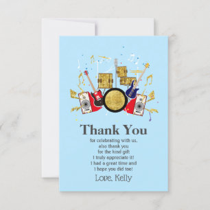 Invitation musique partie guitare batterie ensemble musical