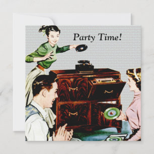 Invitation Musique rétro