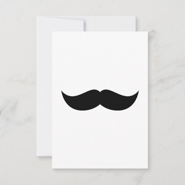 Invitation Mustache (Devant)