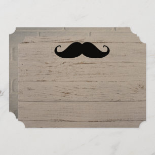Invitation Mustache Party Shower Designer Destiny Destiny