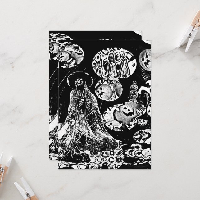 Invitation My Super Halloween (Devant/Arrière en situation)