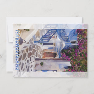 Invitation Myconos café tasse