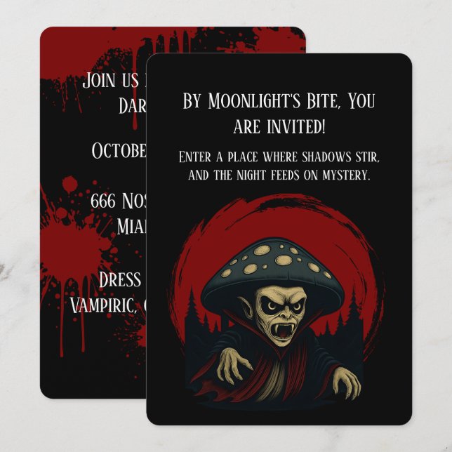 Invitation MycoVamp-Bleeding Tooth Fungi (Devant / Derrière)