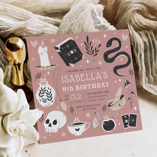 Invitation Mysstal Fortune Teller Anniversaire (Créateur téléchargé)