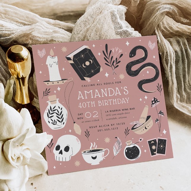 Invitation Mysstal Fortune Teller Anniversaire (Créateur téléchargé)