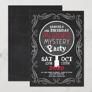 Invitation Mystère de Meurtre, Fête d'anniversaire de Chalkbo
