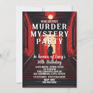 Invitation mystère policier dîner détective whodunit