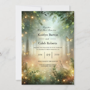 Invitation Mystic Forrest Meadow Magic