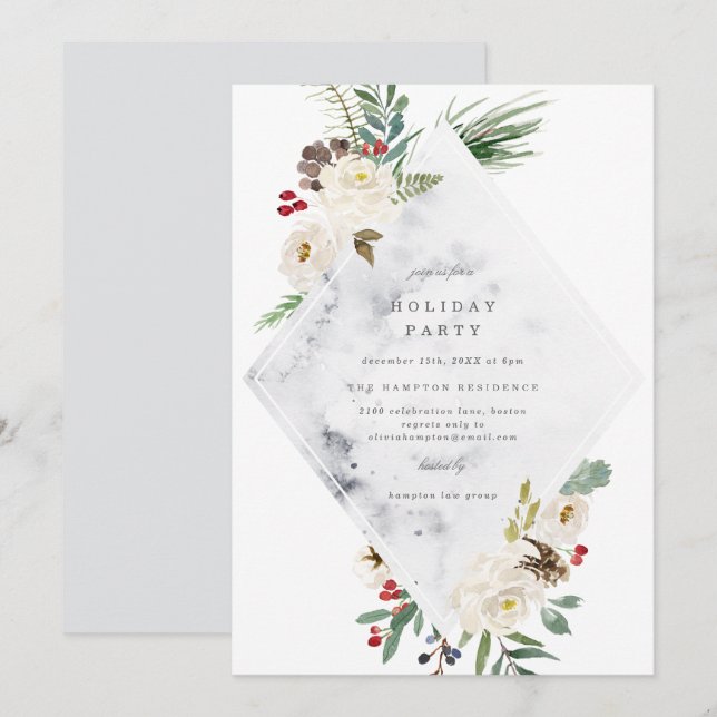 Invitation Mystic Holiday Party (Devant / Derrière)