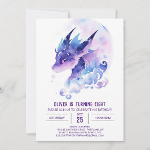 Invitation Mythique Aventure Dragon Anniversaire