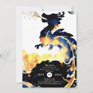 Invitation Mythique Dragon Fun Anniversaire