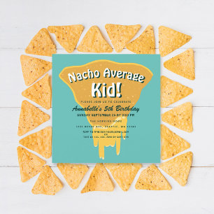 Invitation Nacho Anniversaire moyen des enfants