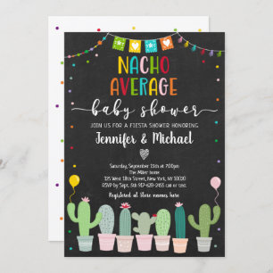 Invitation Nacho Baby shower moyen Fiesta