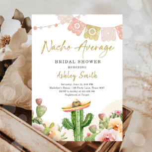 Invitation Nacho Moyenne Cactus Fiesta Fête des mariées mexic