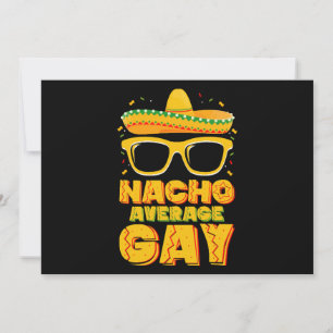 Invitation Nacho Moyenne gay Mexicaine LGBTQ Cinco de Mayo
