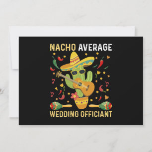 Invitation Nacho Officier Mariage moyen Parti Mexicain
