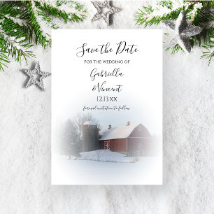 Invitation Nacre neigeuse et mariage hivernal Silo Enregistre