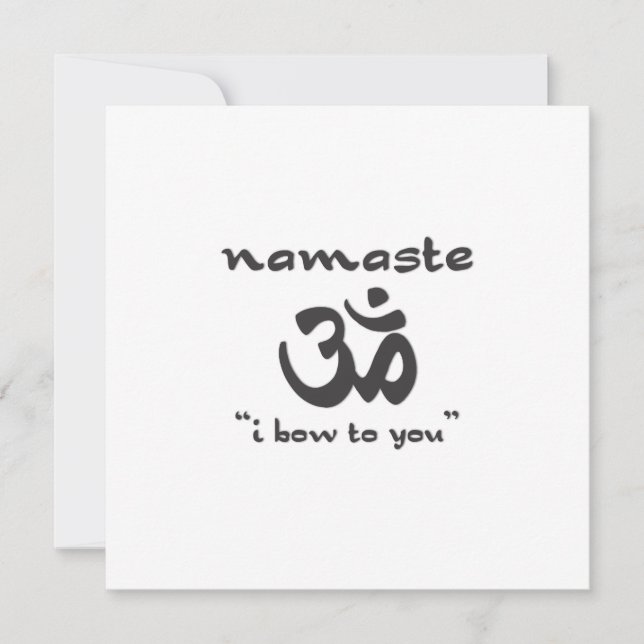 Invitation Namaste - Je vous salue (Devant)