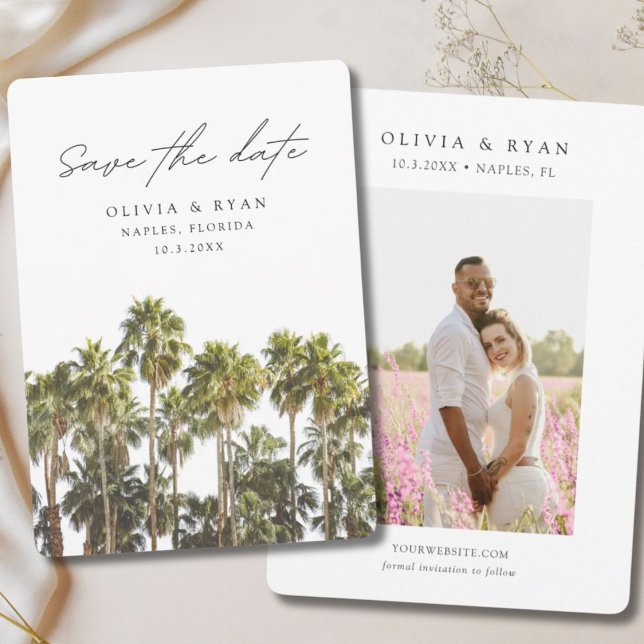 Invitation Naples Mariage Florida Enregistrer la date (Naples Wedding Florida Save the Date Invitation
)