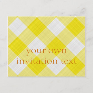 Invitation nappe jaune
