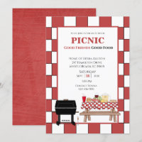 Nappe rouge Pique-nique BBQ Barbecue extérieur  