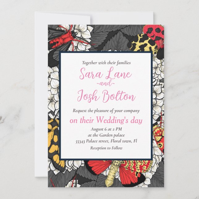 Invitation Nappes phréatiques sur hydrangée blanche (Devant)