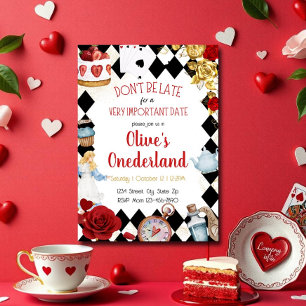 Invitation « N'Arrivez pas en Retard » Alice dans ONEderland