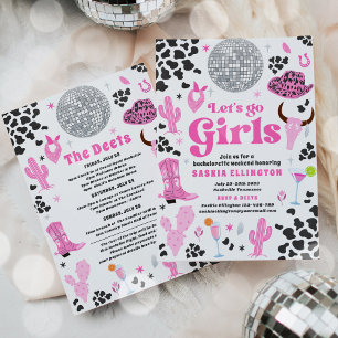 Invitation Nashville Bachelorette Rodeo Weekend Itinerary