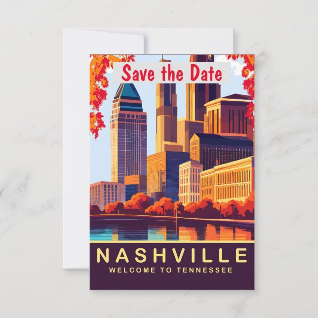 Invitation Nashville Front de Mer Teinte Automnale (Devant)