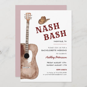 Guitare Invitations Faire Part Zazzle