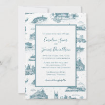Nashville Toile Twilight Bleu sur Blanc