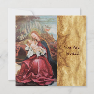 INVITATION NATIVITÉ AVEC LES ANGES - MAGIE DE NOËL