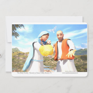 Invitation Nativité de Jésus - La Sainte Famille 