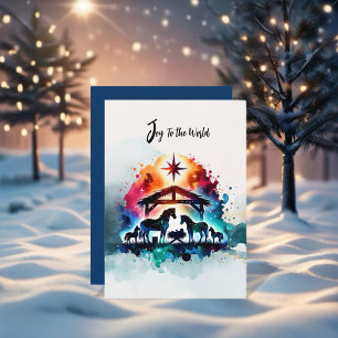 Invitation Nativité du cheval Noël