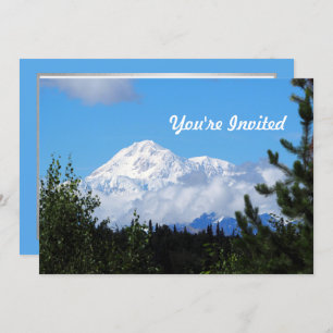 Invitation Nature Alaska Denali Paysage photo Anniversaire