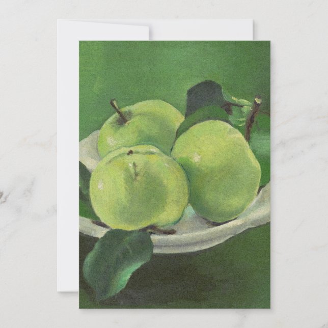 Invitation Nature morte aux pommes par Mikulas Galanda (Devant)