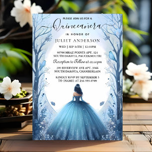Invitation Nature Tree Witch Enchanted Forest Quinceanera