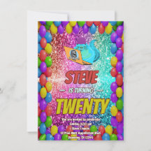 Naughty Squirrel Internet Party Anniversaire Invit