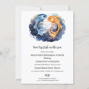 Invitation Nautical Beach Ocean Theme Dîner de répétition