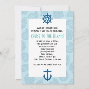 Invitation Nautical Blue Invite
