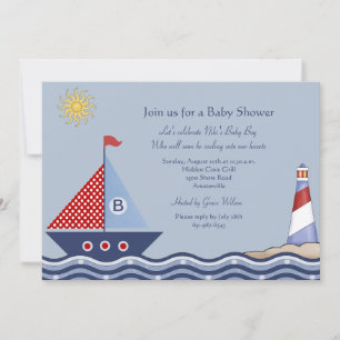 Invitation Nautique Jevenile Boy