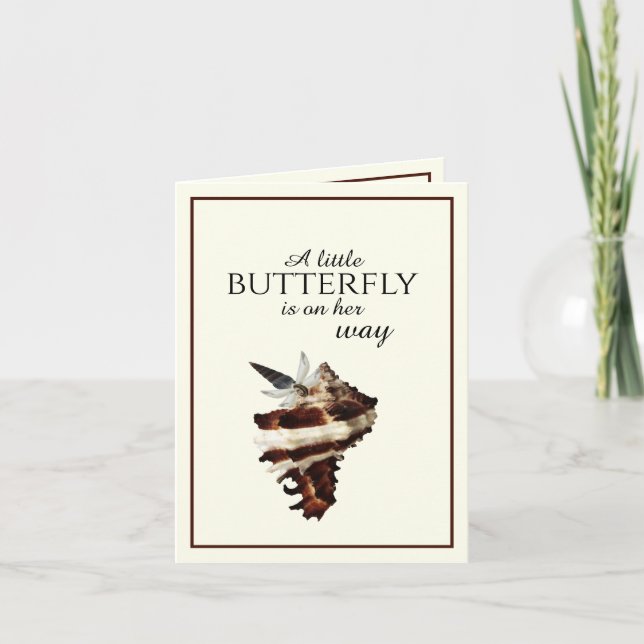 Invitation Nautique sous la coquille de mer désert papillon c (Devant)