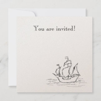 Invitation Navire pirate.