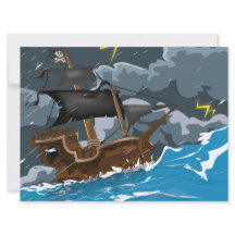 Navire Pirate dans la Tempête