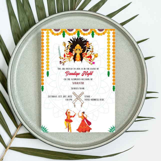 Invitation Navratri Dandiya (Créateur téléchargé)