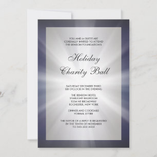 Invitation Navy Blue Black Corporate Event Party