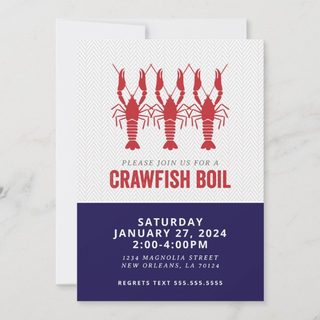 INVITATION NAVY CRAWFISH BOIL (Devant)