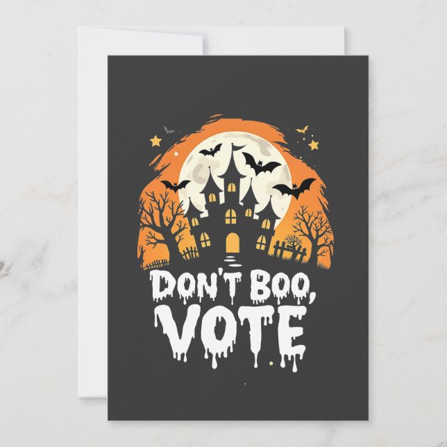 Invitation Ne boudez pas le vote, jour de l'élection, votez p (Devant)