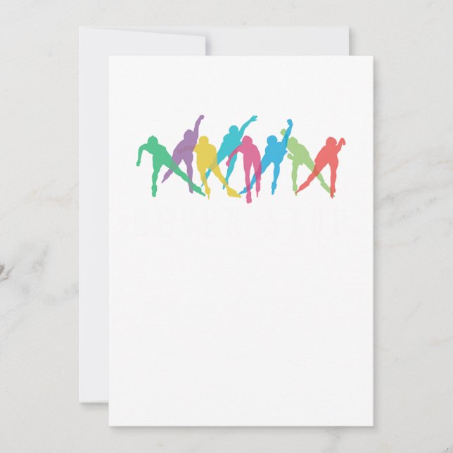 Invitation Ne jamais arrêter le patinage en ligne Rollerbladi (Devant)